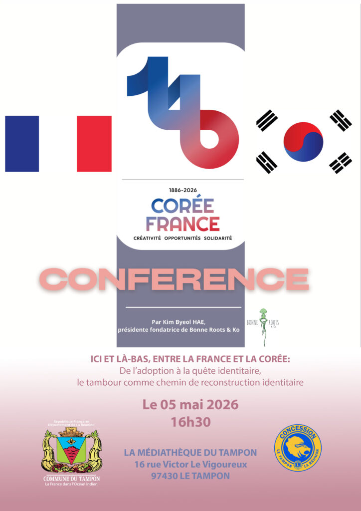 CONFERENCE : Ici et là-bas, entre la France et la Corée  : De l\'adoption à la quête identitaire, le tambour comme chemin de reconstruction identitaire